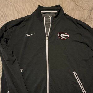 Nike Dri Fit UGA Full Zip Jacket Dark Charcoal XXL